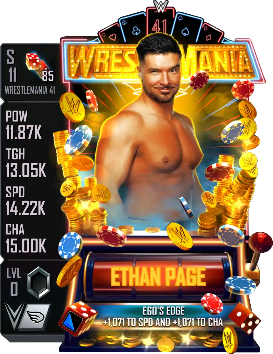 Wrestlemania 41, Ethan Page, Standard Card from WWE Supercard