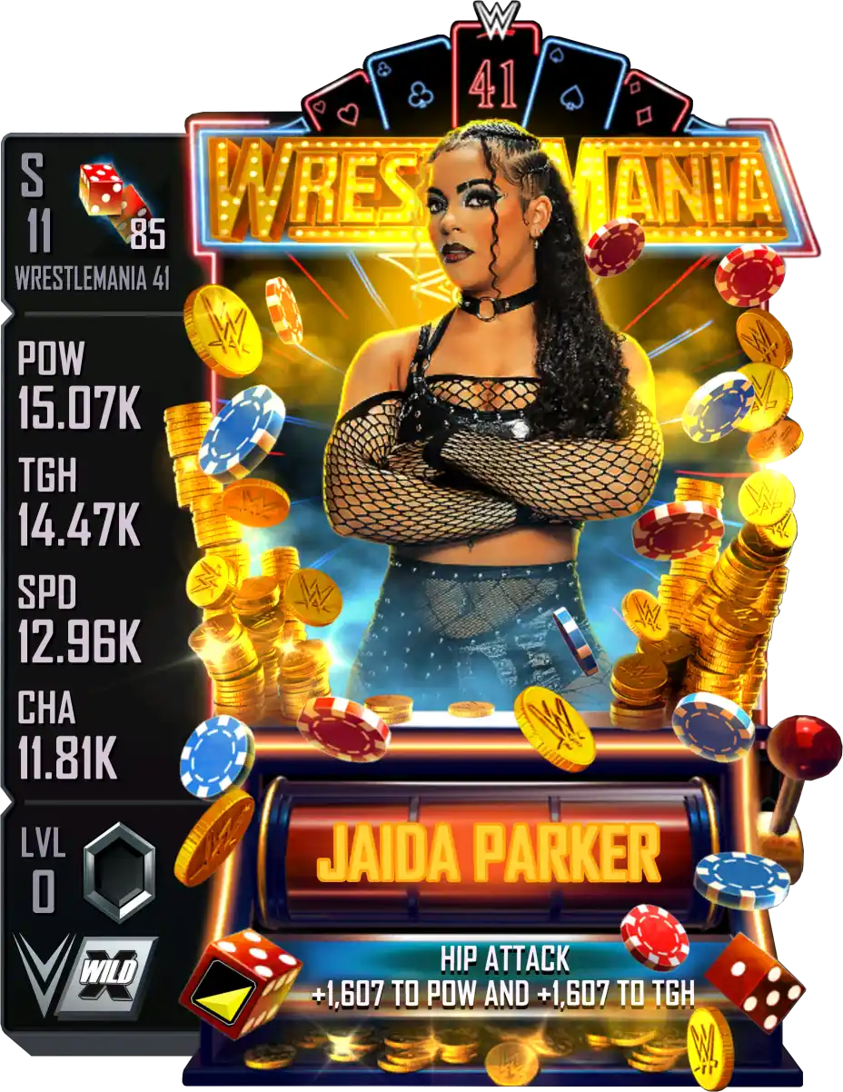 Wrestlemania 41, Jaida Parker, Standard Card from WWE Supercard