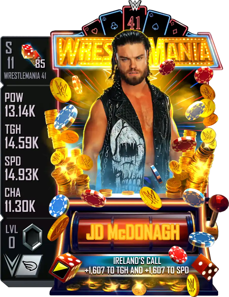 Wrestlemania 41, JD Mcdonagh, Standard Card from WWE Supercard