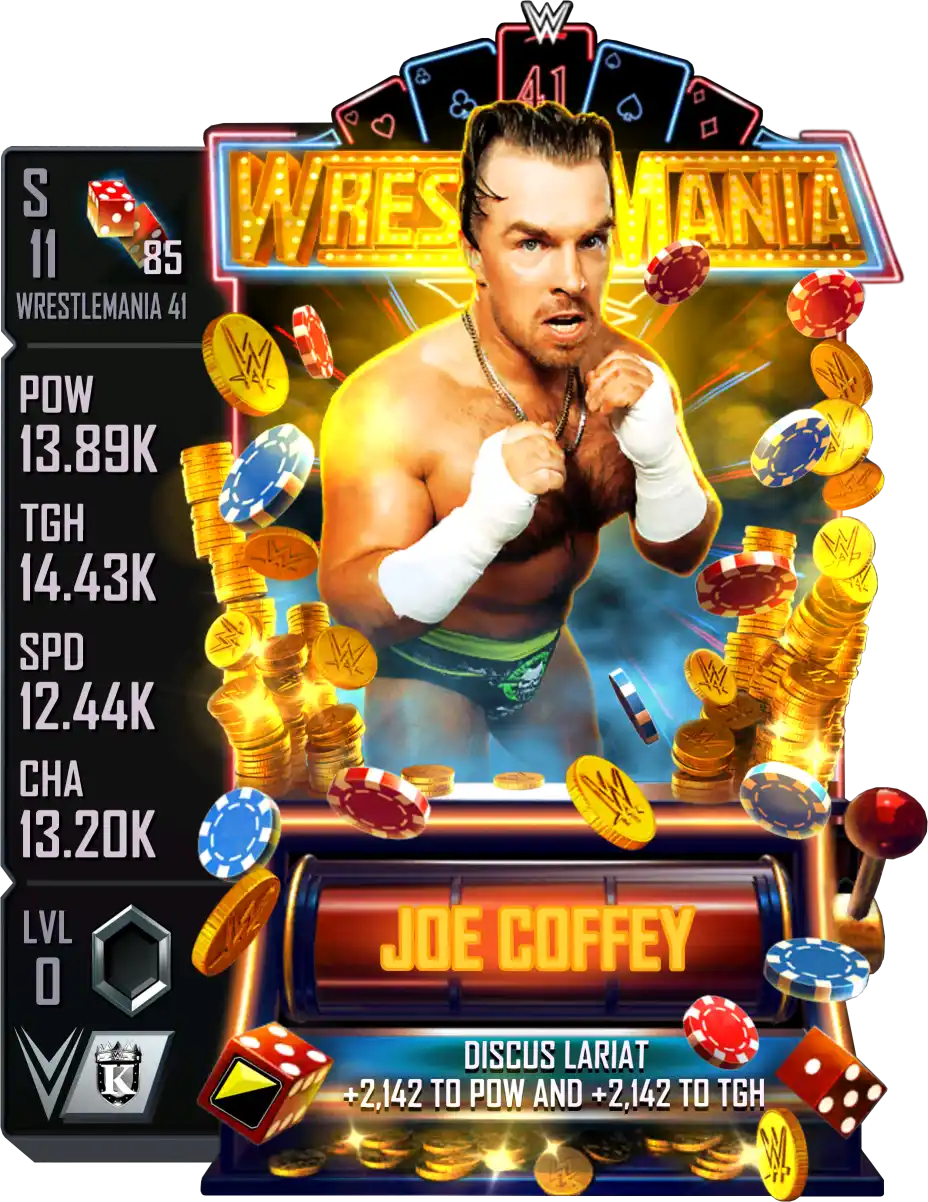Wrestlemania 41, Joe Coffey, Standard Card from WWE Supercard