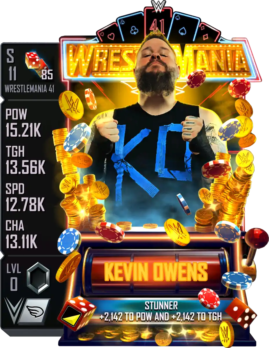 Wrestlemania 41, Kevin Owens, Standard Card from WWE Supercard