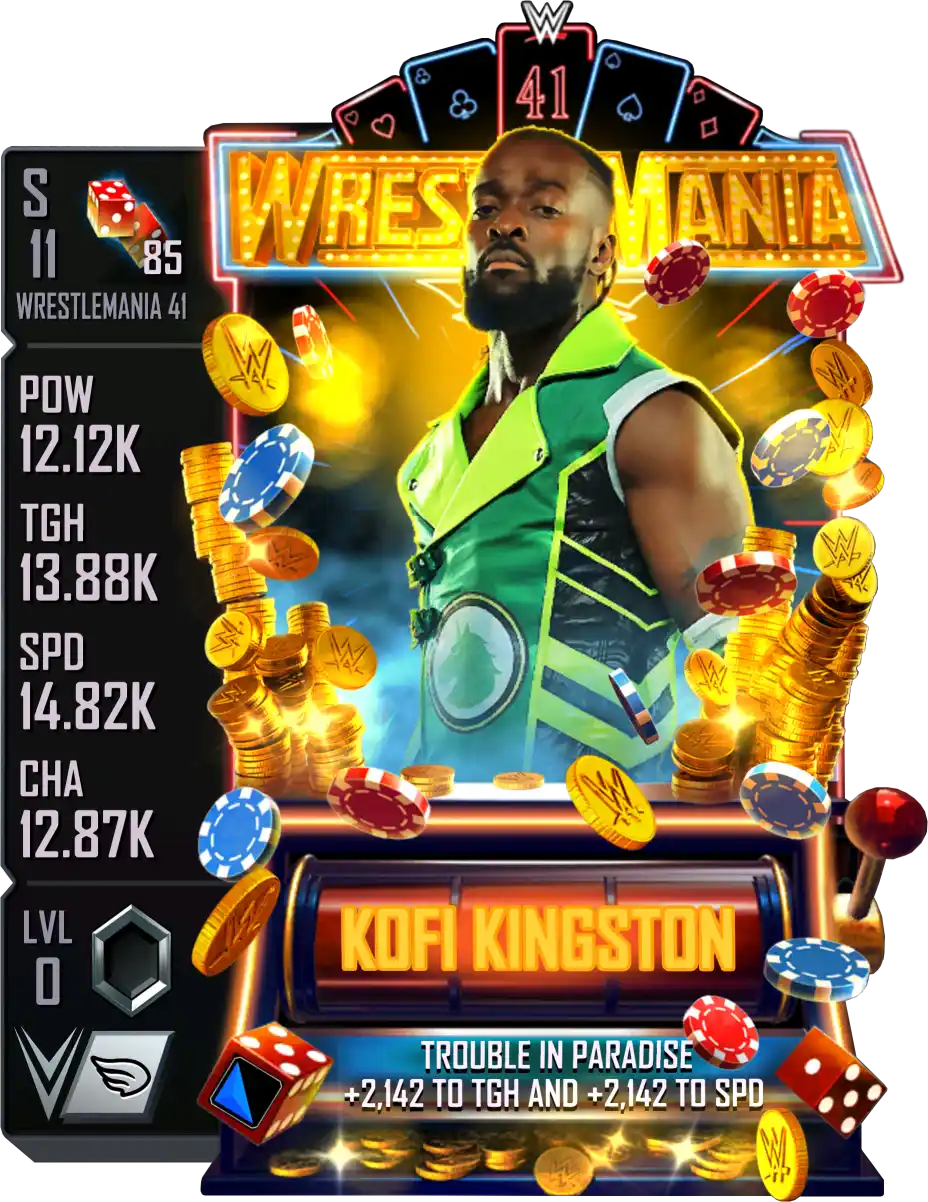 Wrestlemania 41, Kofi Kingston, Standard Card from WWE Supercard