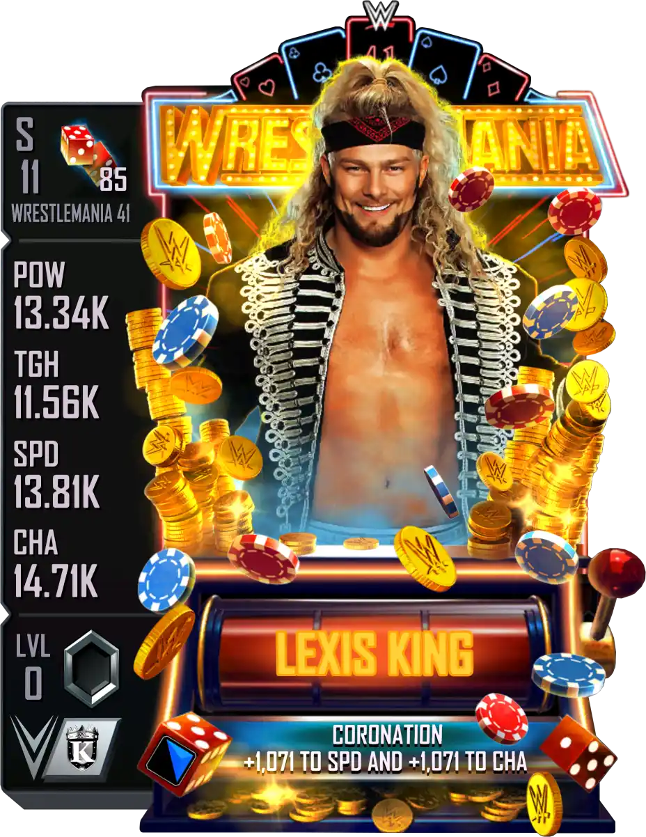 Wrestlemania 41, Lexis King, Standard Card from WWE Supercard