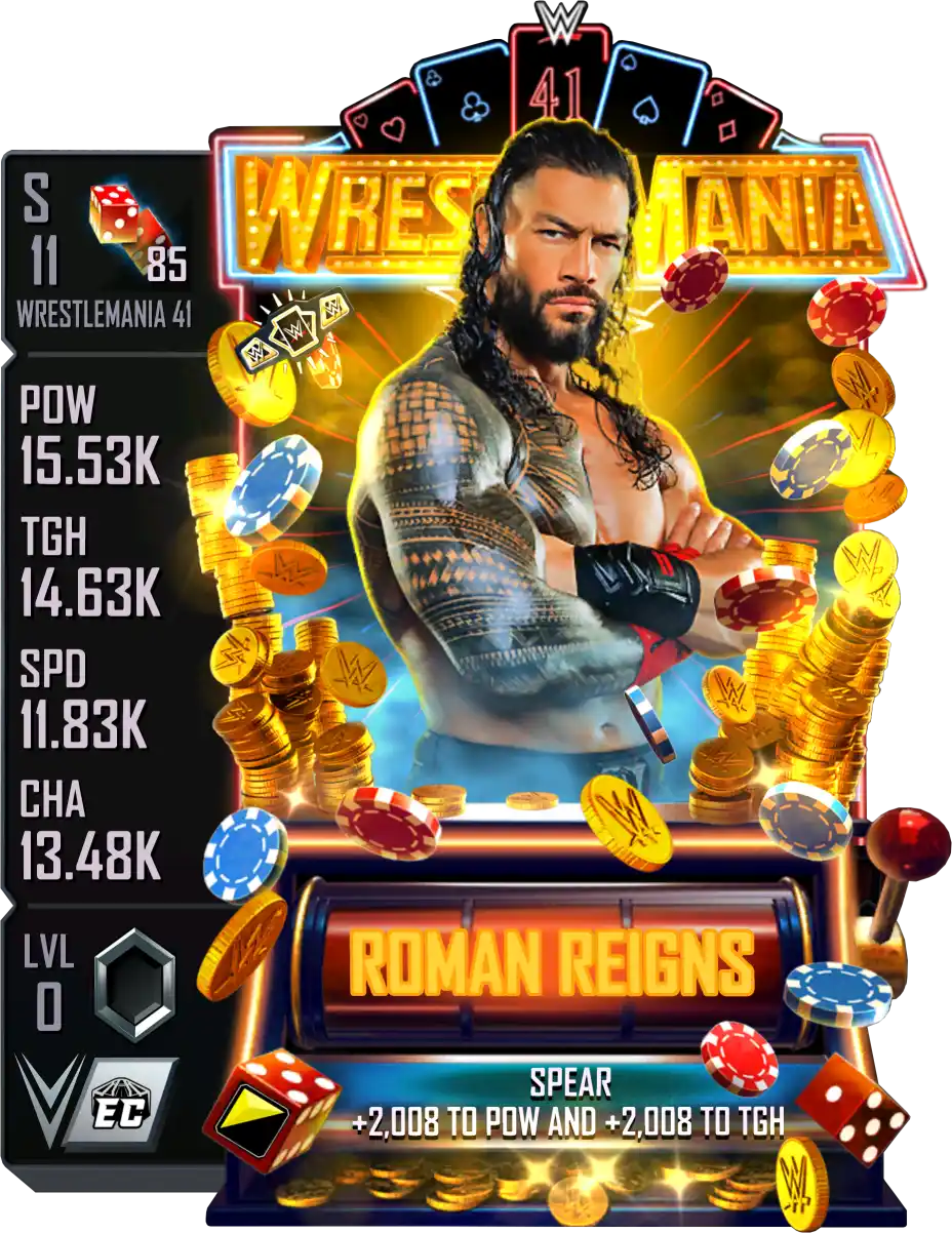 Wrestlemania 41, Roman Reigns, Standard Card from WWE Supercard