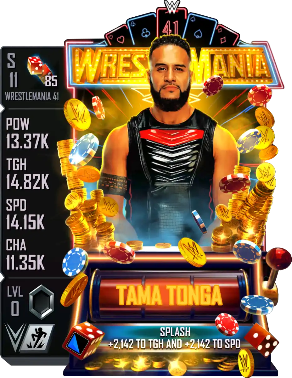 Wrestlemania 41, Tama Tonga, Standard Card from WWE Supercard