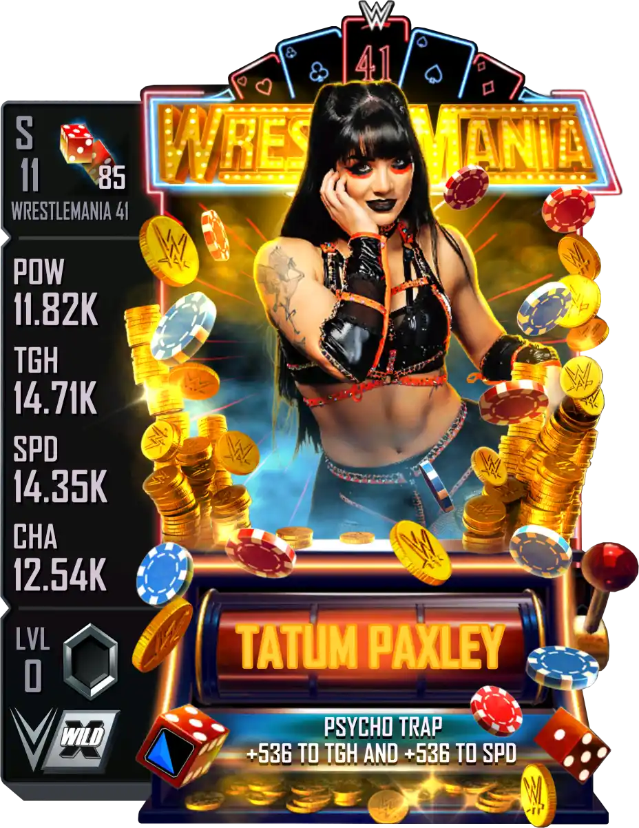 Wrestlemania 41, Tatum Paxley, Standard Card from WWE Supercard