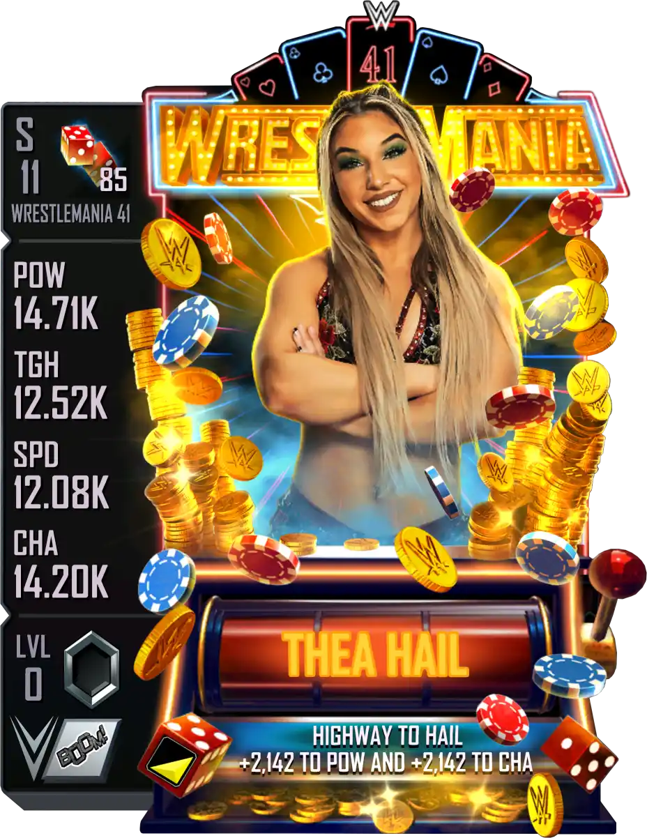 Wrestlemania 41, Thea Hail, Standard Card from WWE Supercard