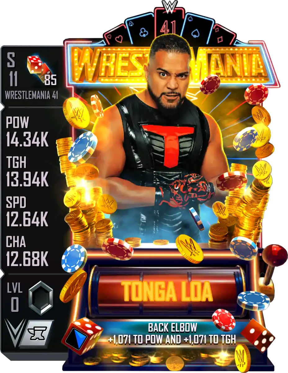 Wrestlemania 41, Tonga Loa, Standard Card from WWE Supercard