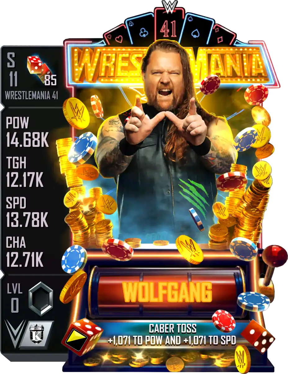 Wrestlemania 41, Wolfgang, Standard Card from WWE Supercard