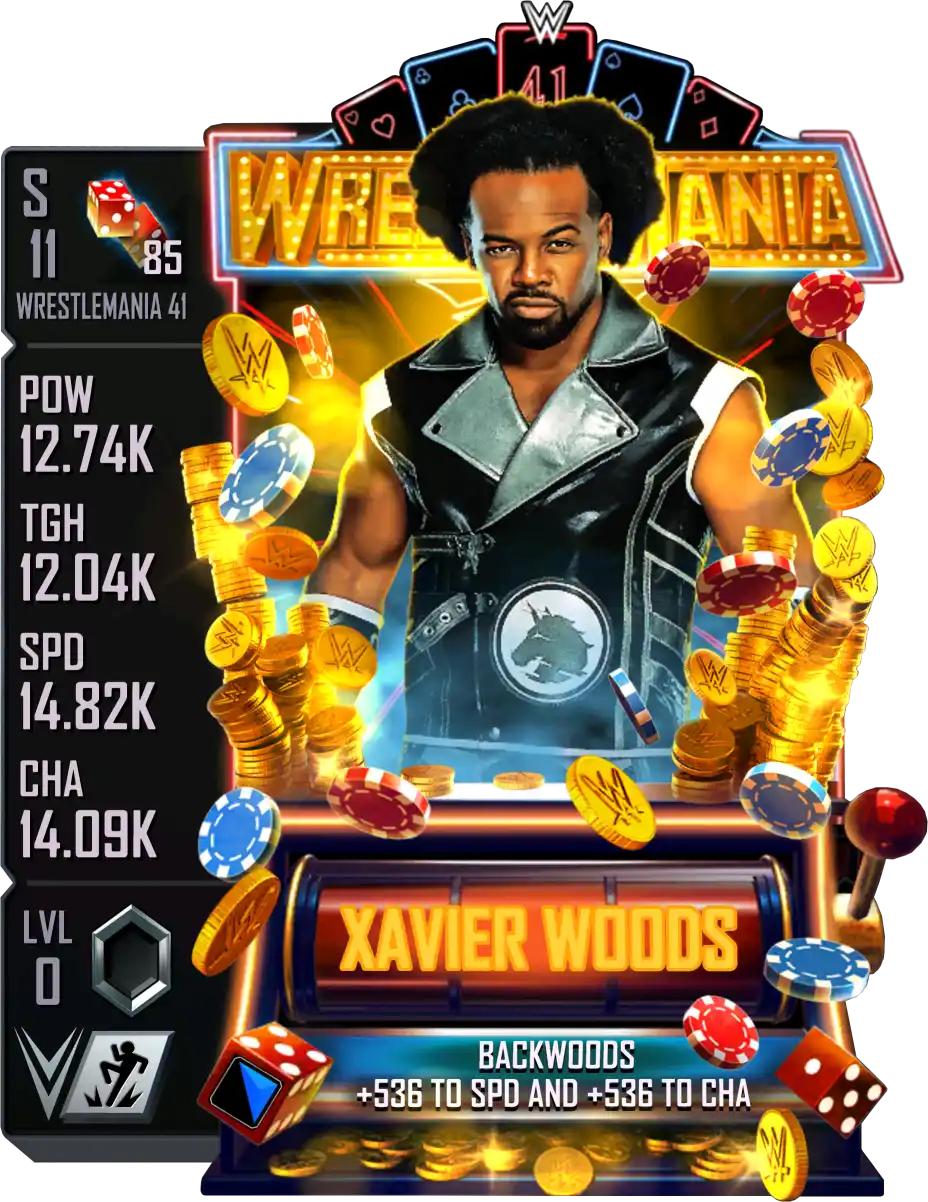 Wrestlemania 41, Xavier Woods, Standard Card from WWE Supercard
